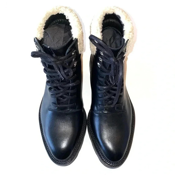 Alexander Wang Andy Hiker Calf Shearling Boot 36.5 - Picture 2 of 10